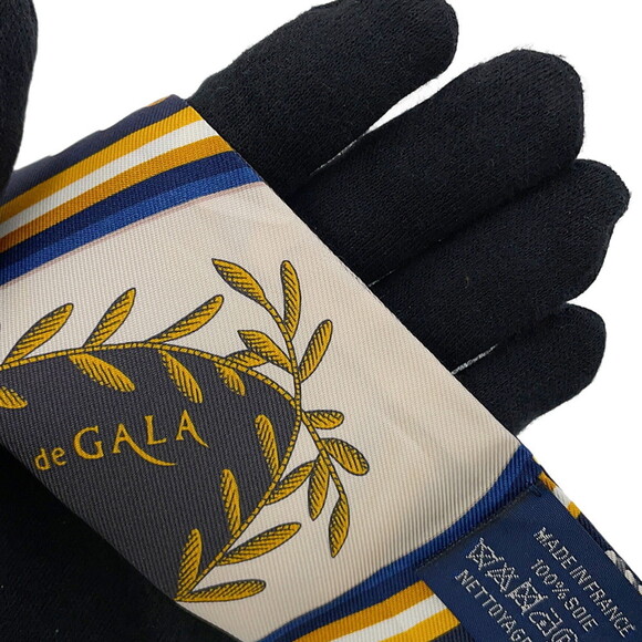 Hermes scarf muffler twilly ceremonial epaulets EPAULETTES DE GALA HERMES sil... - Picture 7 of 13